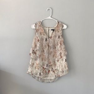 White House Black Market Off White Tank Top